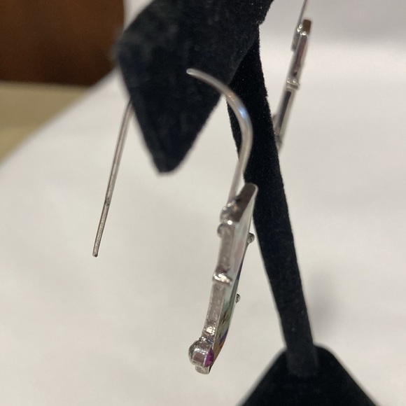 NWOT - Tribal Painting Garden Statement Dangle Drop Earrings - Picture 6 of 12